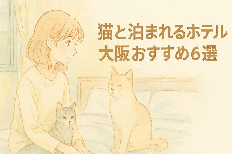 猫と泊まれる宿、大阪